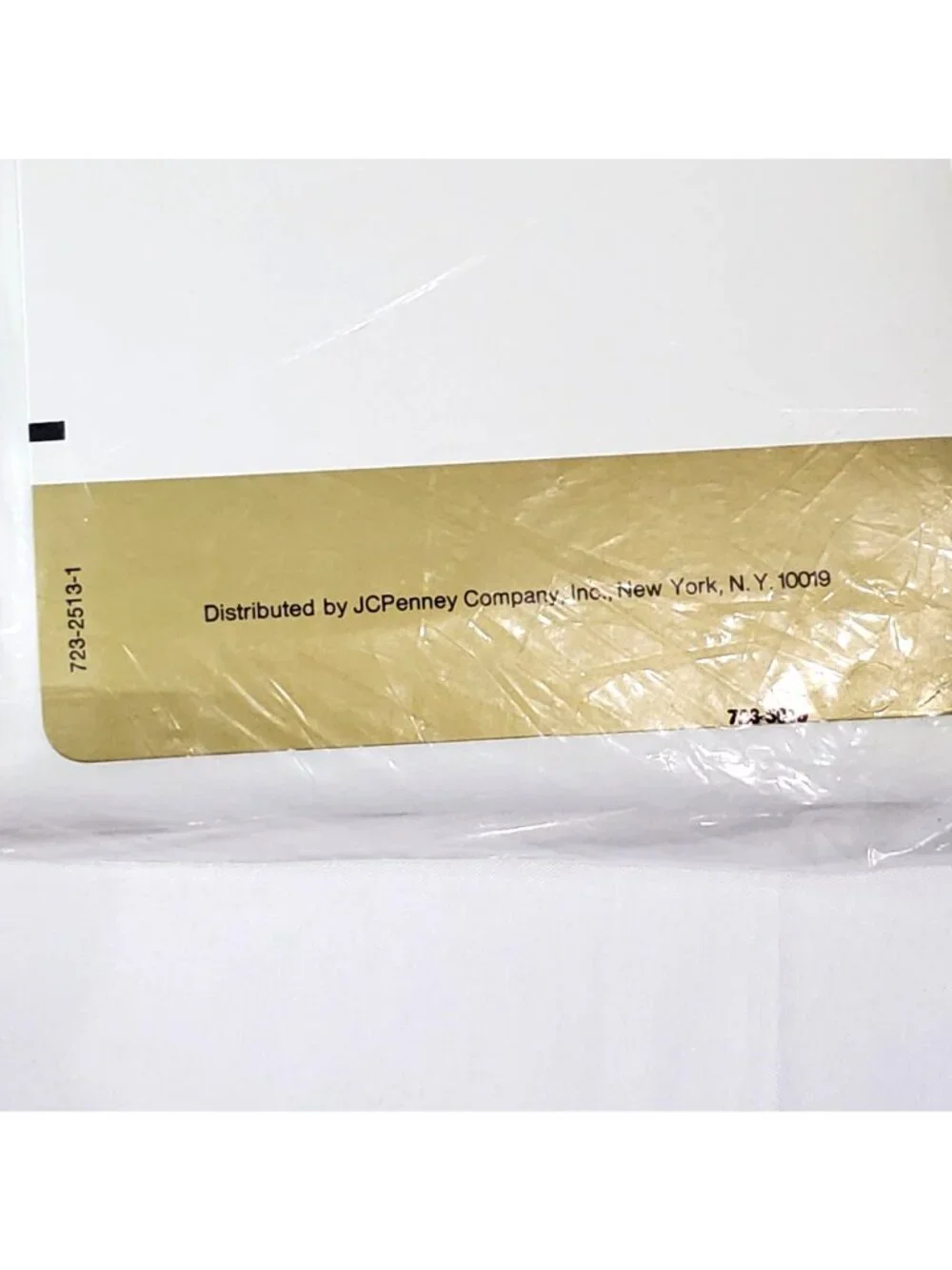 VTG JCPenney Fashion Manor White Percale Flat Sheet Double Bed  No-Iron USA